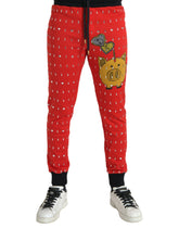 Dolce & Gabbana Red Year Of The Pig Jogger Sweatpants Pants -   -  Dolce & Gabbana.